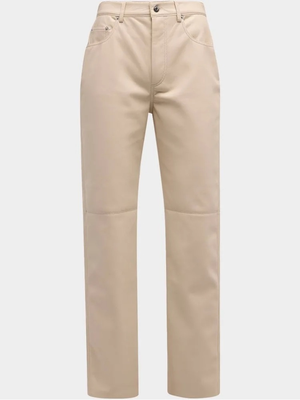 NANUSHKA FAUX LEATHER PANTS XS NEUTRAL TRANSISTION PIECE VINNY VEGAN